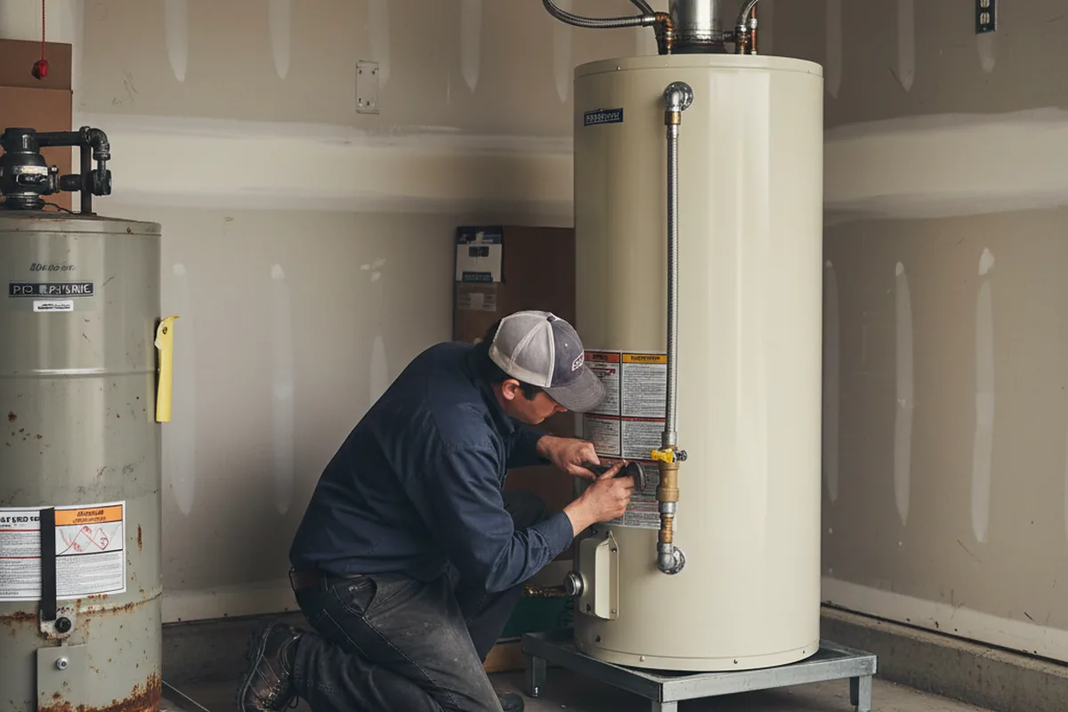 Water heater and shutoff valve replacement in Bobtown